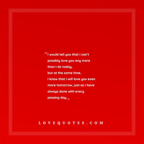 Every Passing Day Love Quotes