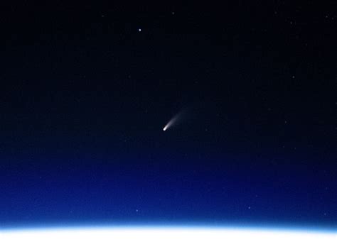 Comet Neowise Seen From Orbit Spaceref