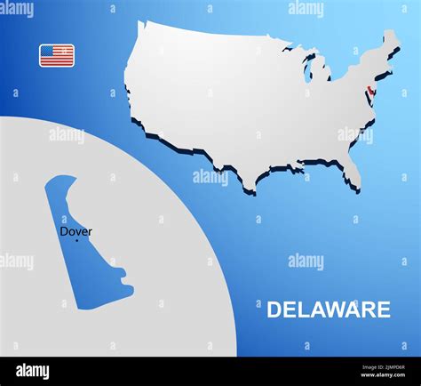 Mappa Del Delaware Usa Immagini E Fotografie Stock Ad Alta Risoluzione