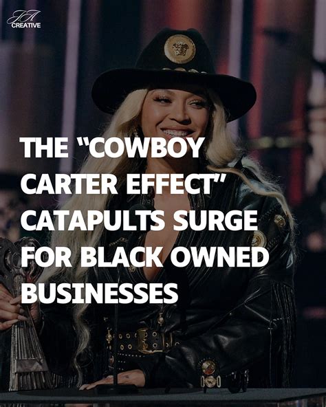 The Cowboy Carter Effect Catapults Surge For Black Owned Businesses