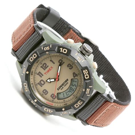 【楽天市場】タイメックス 腕時計 Timex T45181 Expedition Combo タイメックス エクスペディション コンボ 腕時計 メンズ レディース ミリタリー 茶色 ブラウン