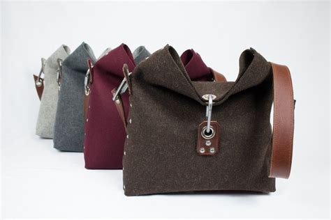 Felt Handbag Which Is Handmade In London From 3 Mm Design Wool Felt