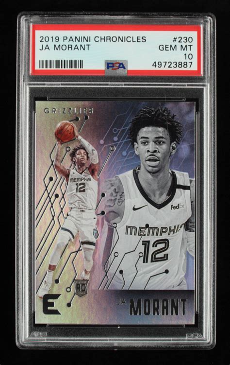 Ja Morant 2019 20 Panini Chronicles 230 Essentials RC PSA 10