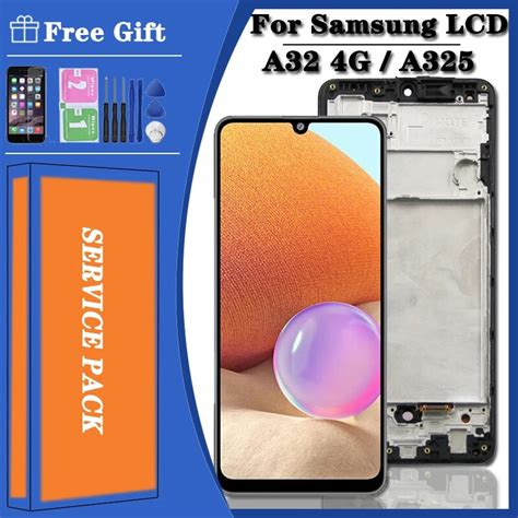 Original LCD For Samsung Galaxy A32 4G A325 LCD Display Frame Touch