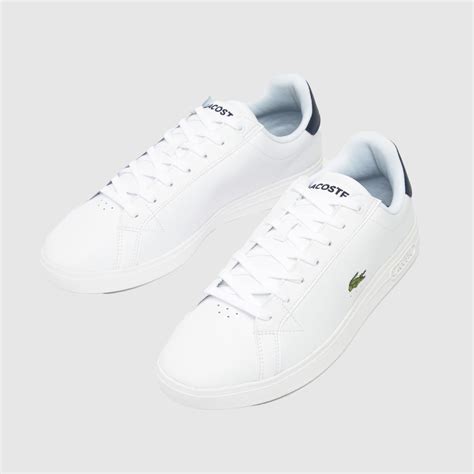 Mens White Navy Lacoste Graduate Pro Trainers Schuh