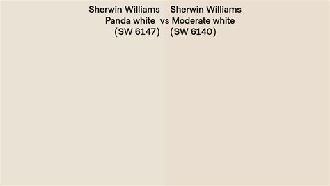 Sherwin Williams Panda White Vs Moderate White Side By Side Comparison