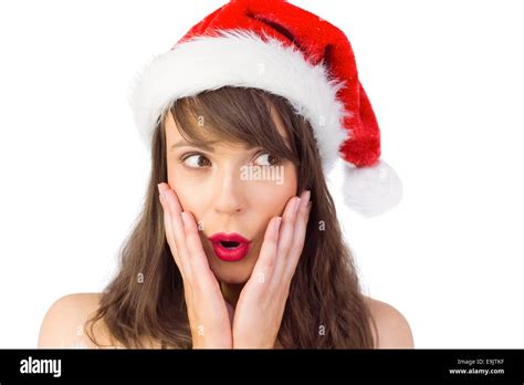 Shocked Astonished Woman Face Brunette Hi Res Stock Photography And