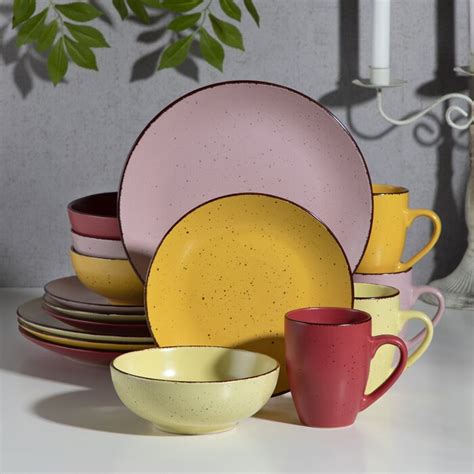 Vancasso Moda Stoneware Dinnerware Set Of 16 Reviews Wayfair