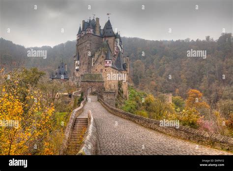 Eltz Castle In Autumn Rheinland Pfalz Germany Stock Photo Alamy