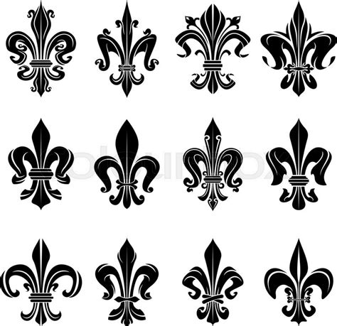 Fleur De Lis Silhouette Bild Vektorgrafik Colourbox