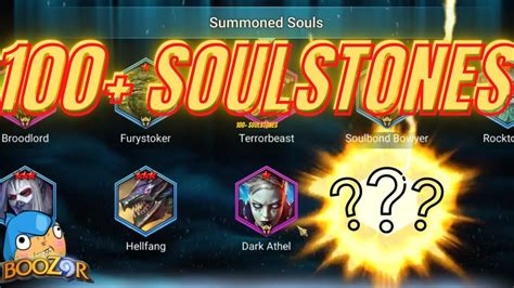 Pulling All 100 Soulstones New Blessing Update F2p Luck Raid