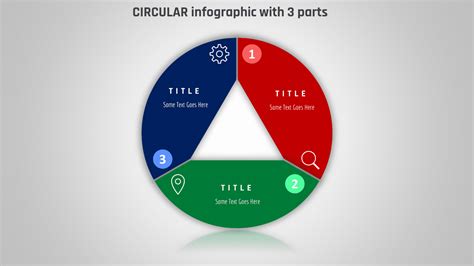 3powerpoint Circular Infographic With 3 Parts Powerup With Powerpoint