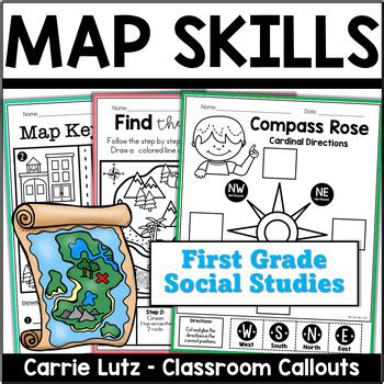 First Grade Map Skills Worksheets by Carrie Lutz - Classroom Callouts