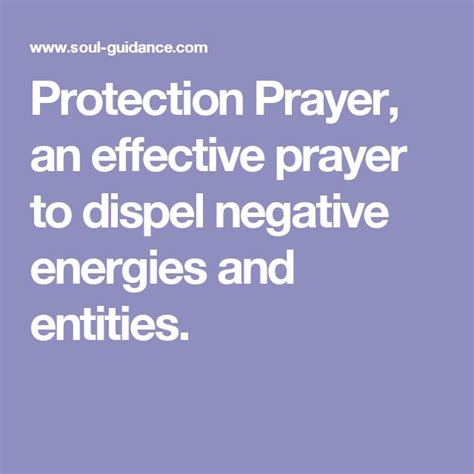 Protection Prayer An Effective Prayer To Dispel Negative Energies And