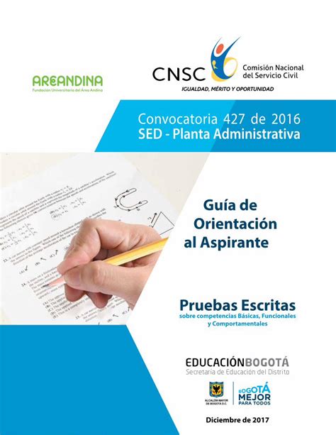 PDF Guía de Orientación al Aspirante Pruebas Escritas GUIA AL