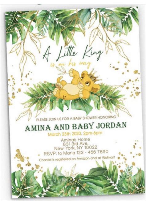 Pin By Meri Garcia On Lion Versary Simba Baby Shower Lion King Baby