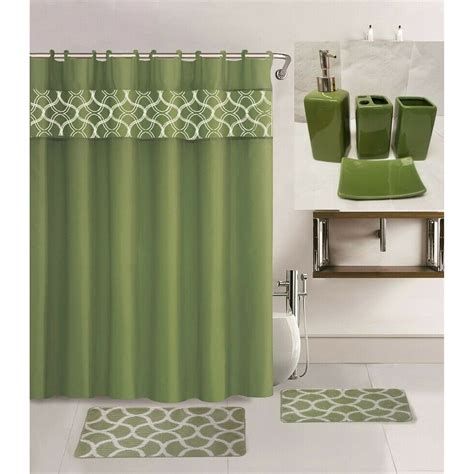 Sage Green Bath Rug Set