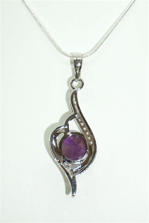 Silberkette Mit Edlem Amethyst Anh Nger Echte Hingucker