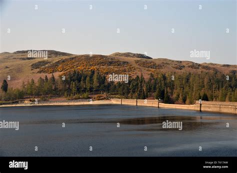 Haweswater Reservoir Dam Wall in the Lake District National Park ...