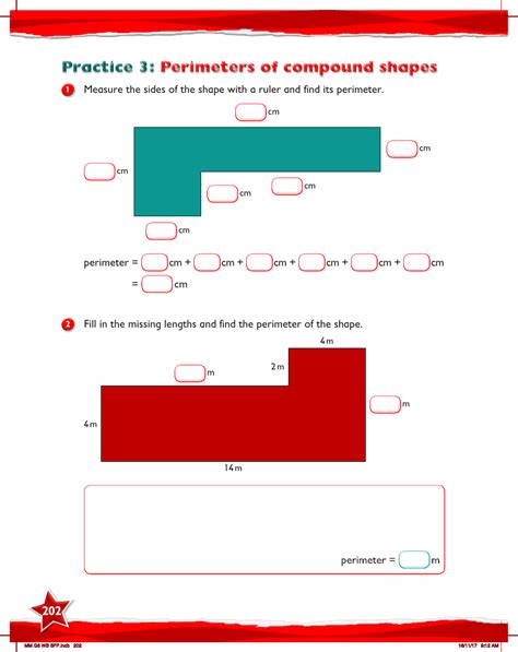 Max Maths Year 6 Work Book Perimeters Of Compound Shapes Maths Year 6