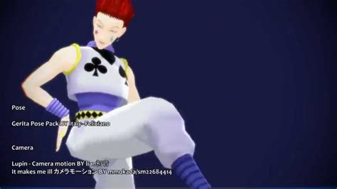 【hxh Mmd】hisoka Lupinit Makes Me Ill ヒソカmmd Model Distribution Youtube