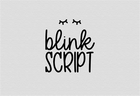 Blink Script Logo Fonts Script Pretty Fonts