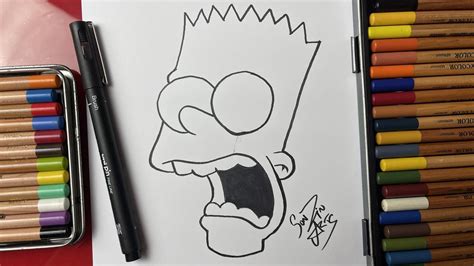 Tutorial De Desenho Para Iniciante Como Desenhar O Bart Simpsons Youtube