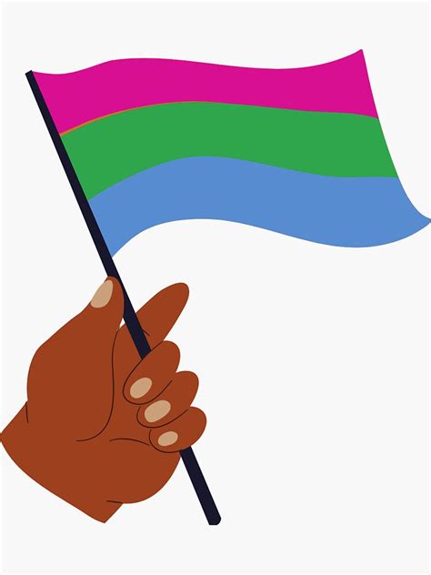 Polysexual Pride Flag Sticker For Sale By Getxgroovy Redbubble