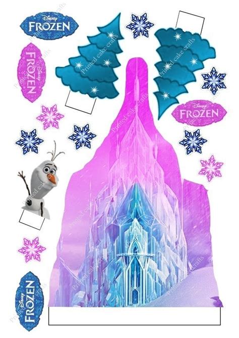 Frozen Castle Cake Topper Printable