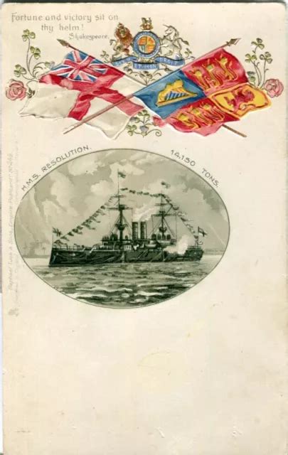 HMS RESOLUTION 1892 Royal Navy Sovereign Class Battleship Empire 249