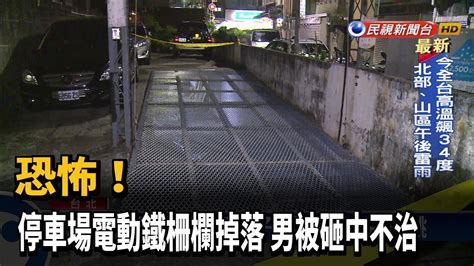 恐怖！停車場電動鐵柵欄掉落 男被砸中不治－民視台語新聞 Youtube