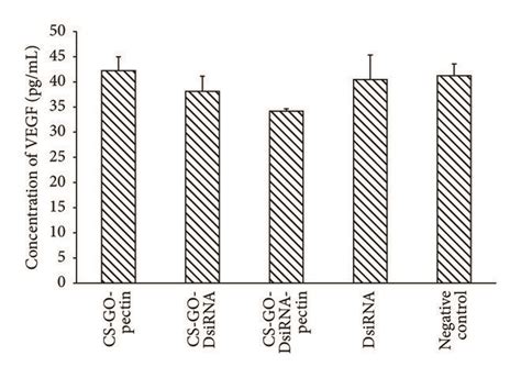 Human EG VEGF Level Of Caco 2 Cells Treated With Pectin Coated CS GO