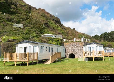 Static Caravans At Pentewan Sands Holiday Park Cornwall England Uk