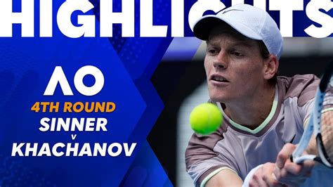 Jannik Sinner V Karen Khachanov 2024 Australian Open Round 4