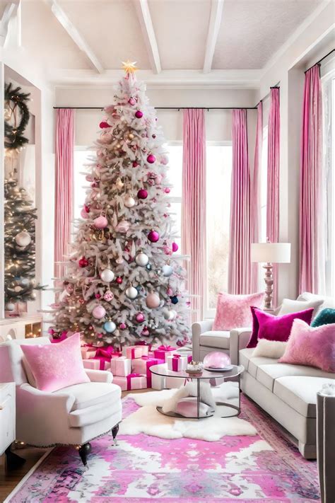 How To Decorate A Christmas Tree With Pink In Pink Christmas