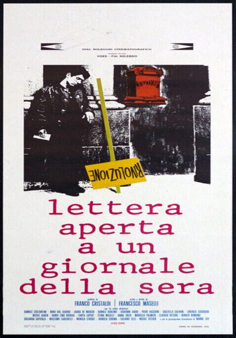 Lettera Aperta A Un Giornale Della Sera