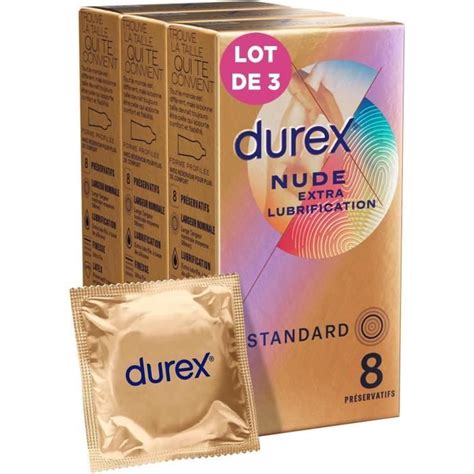 Lot De Pr Servatifs Nude Extra Lubrification Pr Servatifs Ultra