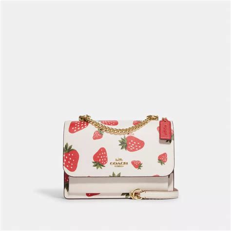 Coach Outlet Klare Crossbody Bag With Wild Strawberry Print