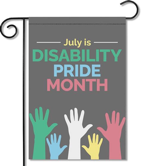 Sodava Custom Size Flag Disability Pride Garden Flag Disability Awareness Garden