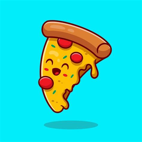 Free Vector Cute Pizza Cartoon Vector Icon Illustration Fast Food | Hot Sex Picture