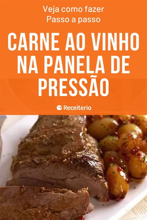 Carne ao vinho na panela de pressão Recipe Brazilian food Fire