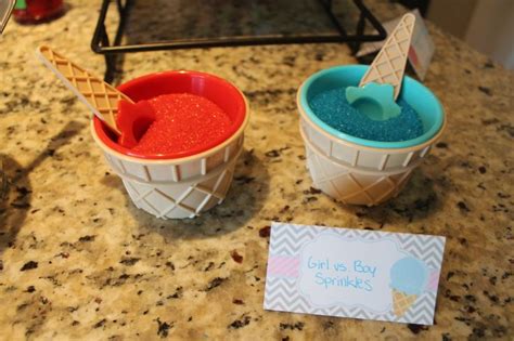 Ice Cream Bar Toppings Icecream Bar Reveal Ideas Gender Reveal