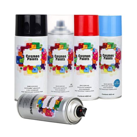 Various Multi Color Spray Paints For Metal Packaging Type Can At