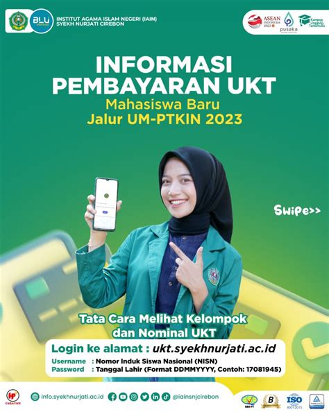 INFORMASI PEMBAYARAN UKT MAHASISWA BARU JALUR UM PTKIN 2023 UIN Siber