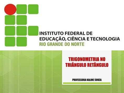 Trigonometria No Triangulo Retangulo If Pf Pptx