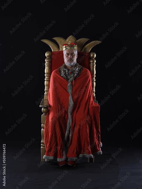 Medieval King On The Throne Stock Photo Adobe Stock