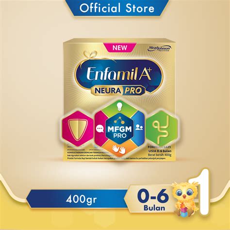 Jual Enfamil A Susu Formula Bayi Bulan Plain Gr Shopee