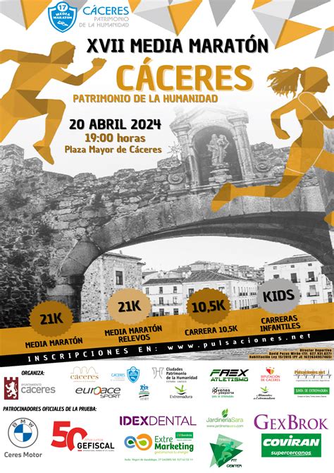 TODO LISTO PARA CELEBRAR ESTE SÁBADO LA XVII LA MEDIA MARATÓN CÁCERES