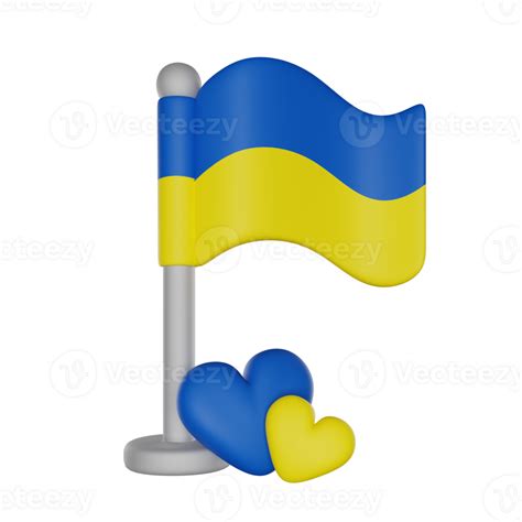 Ukrainian Flag 3d Cute Icon 29091550 Png