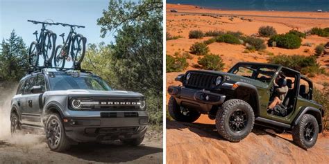 2024 Ford Bronco Sport Vs 2024 Jeep Wrangler Off Road Suv Rumble